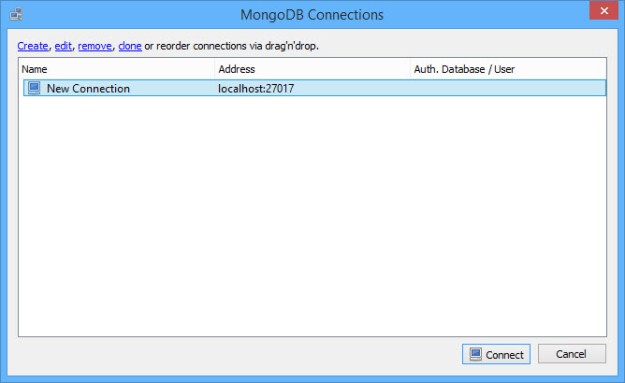 MongoDB Connection After Create Connection